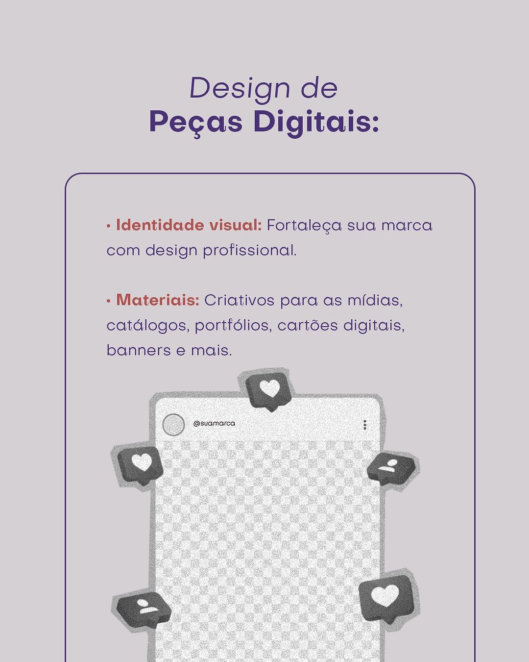 design de peças digitais